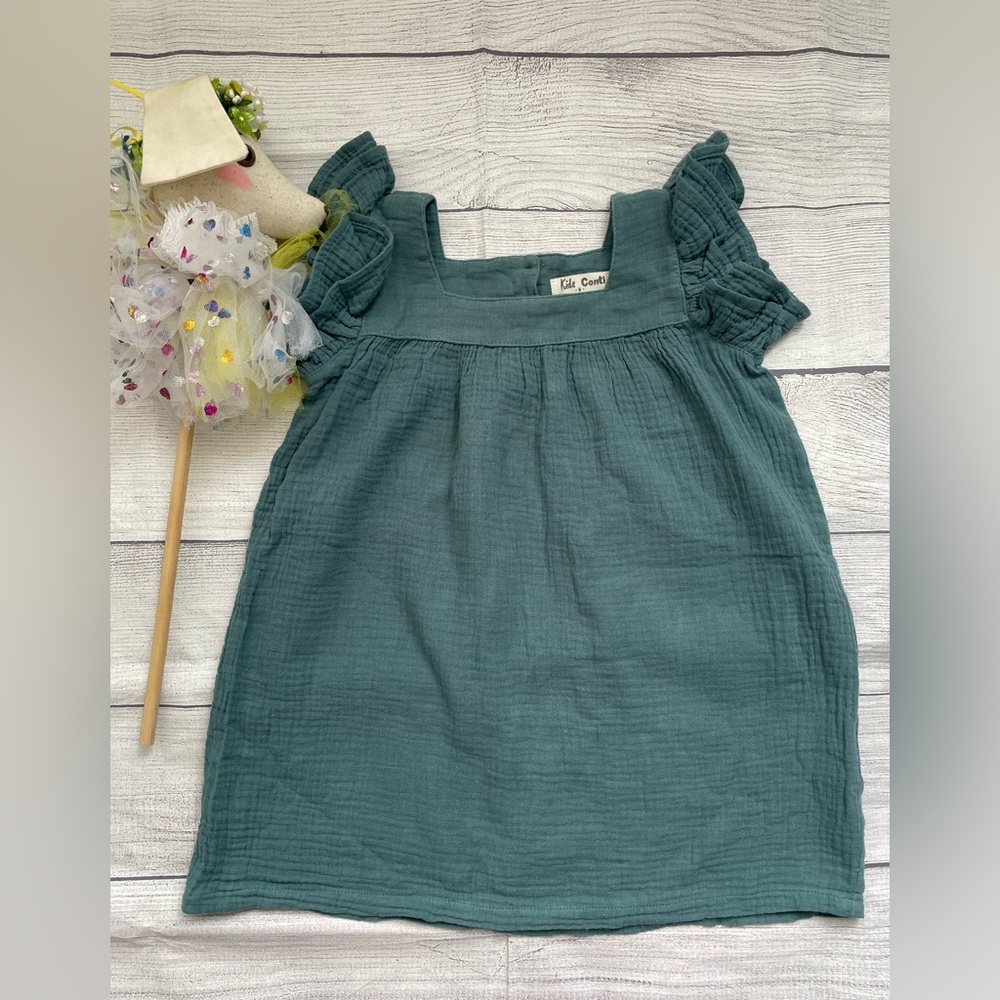 Toddler Girl Cotton Muslin Dress